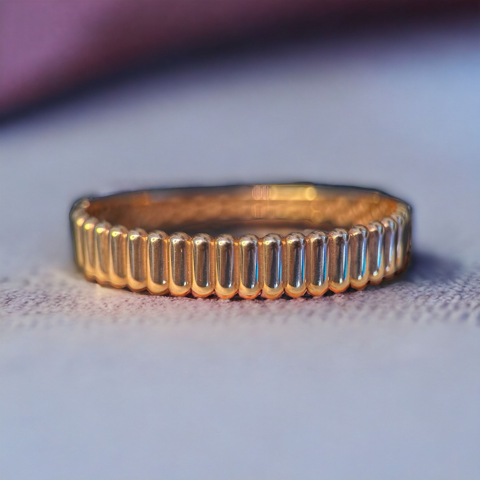 Plaka Sıralı Rose Kelepçe