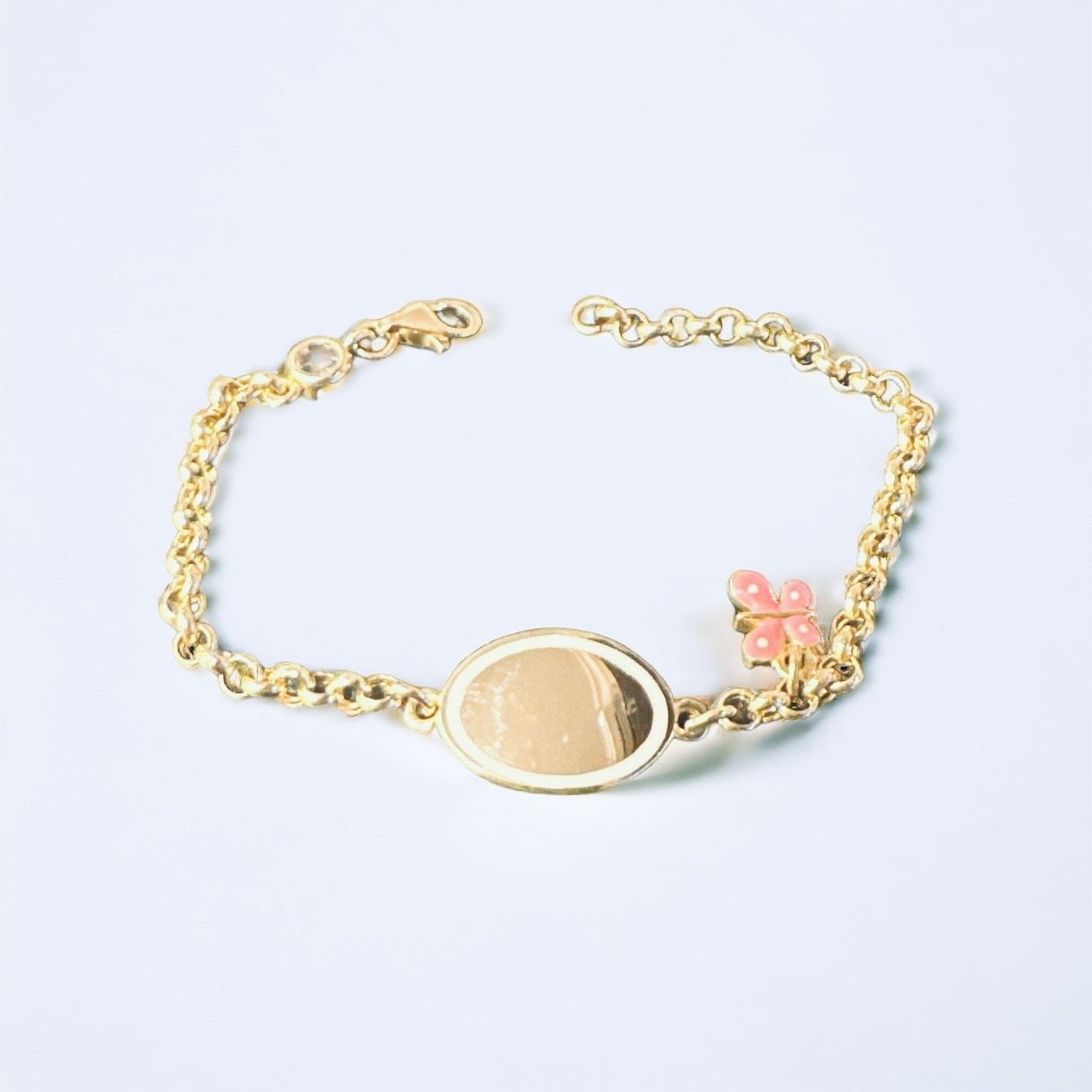 Kelebekli Plakalı Çocuk Künyesi