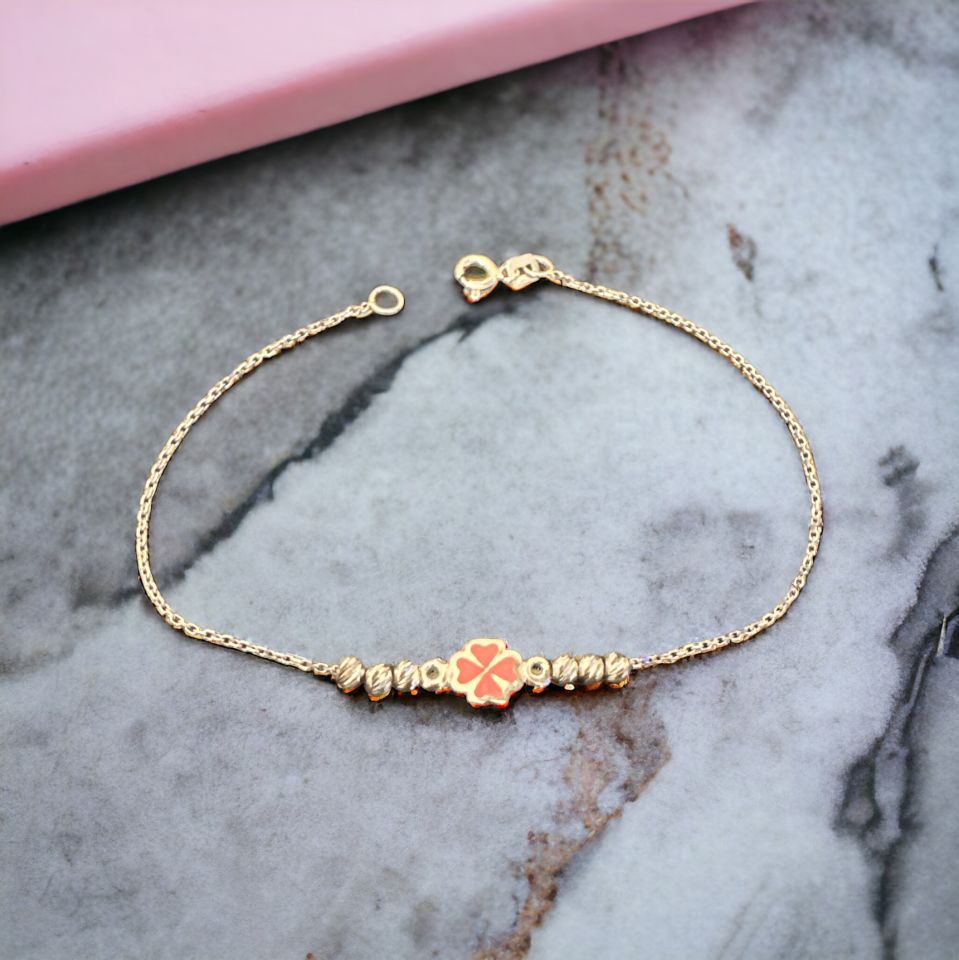 Dorikalı Pembe Yonca Bileklik