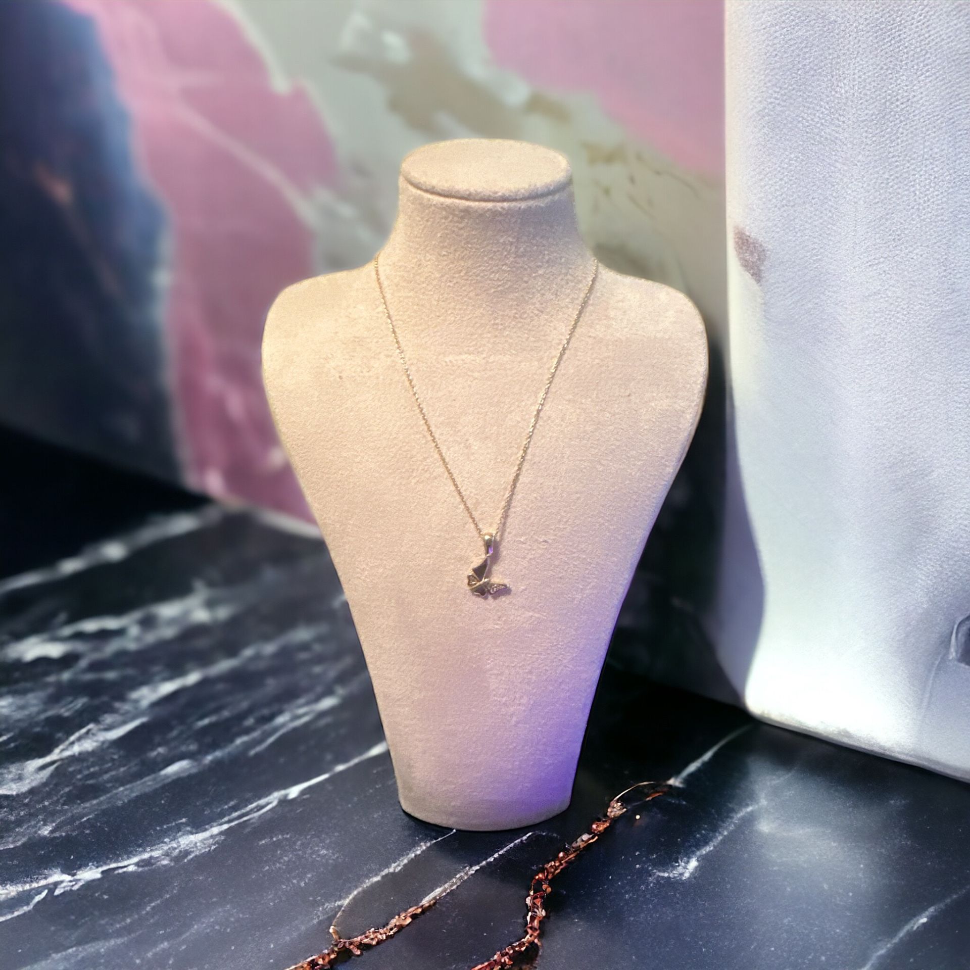 Kelebekli İnce Kolye