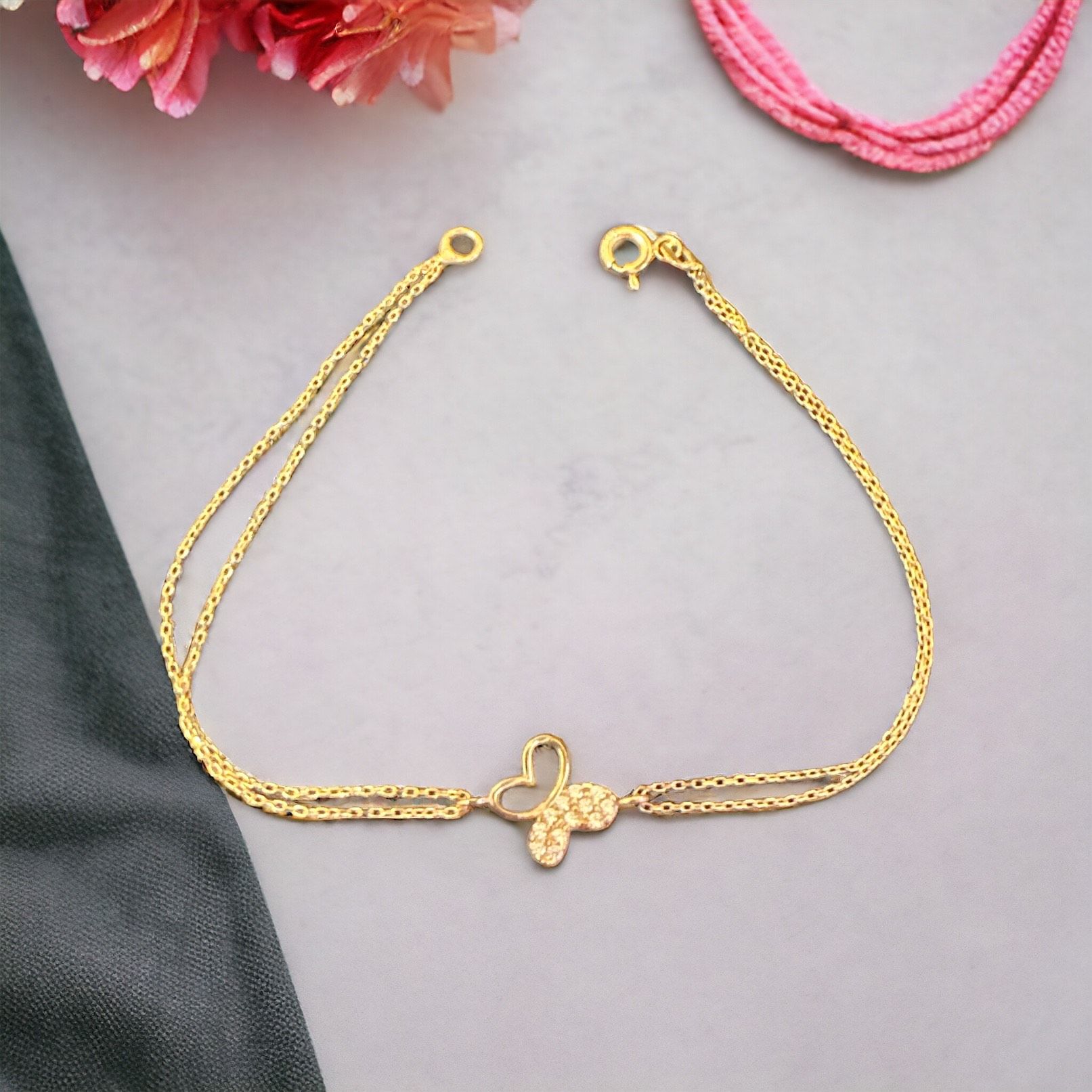 Kelebekli İnce Bileklik