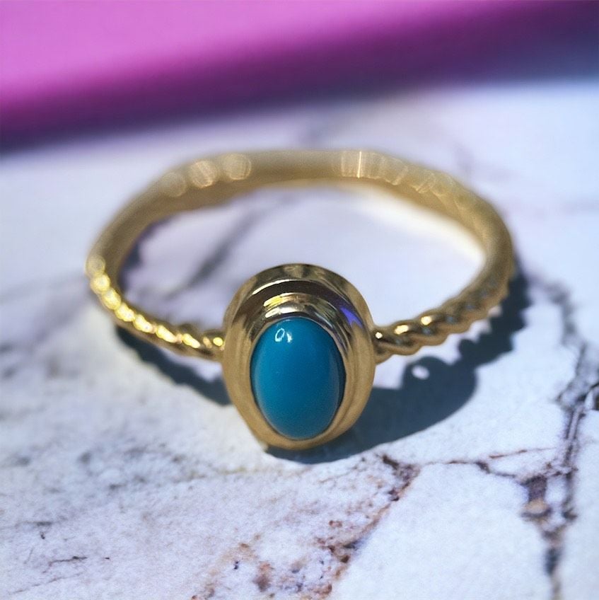 Firuze Taşlı Yüzük