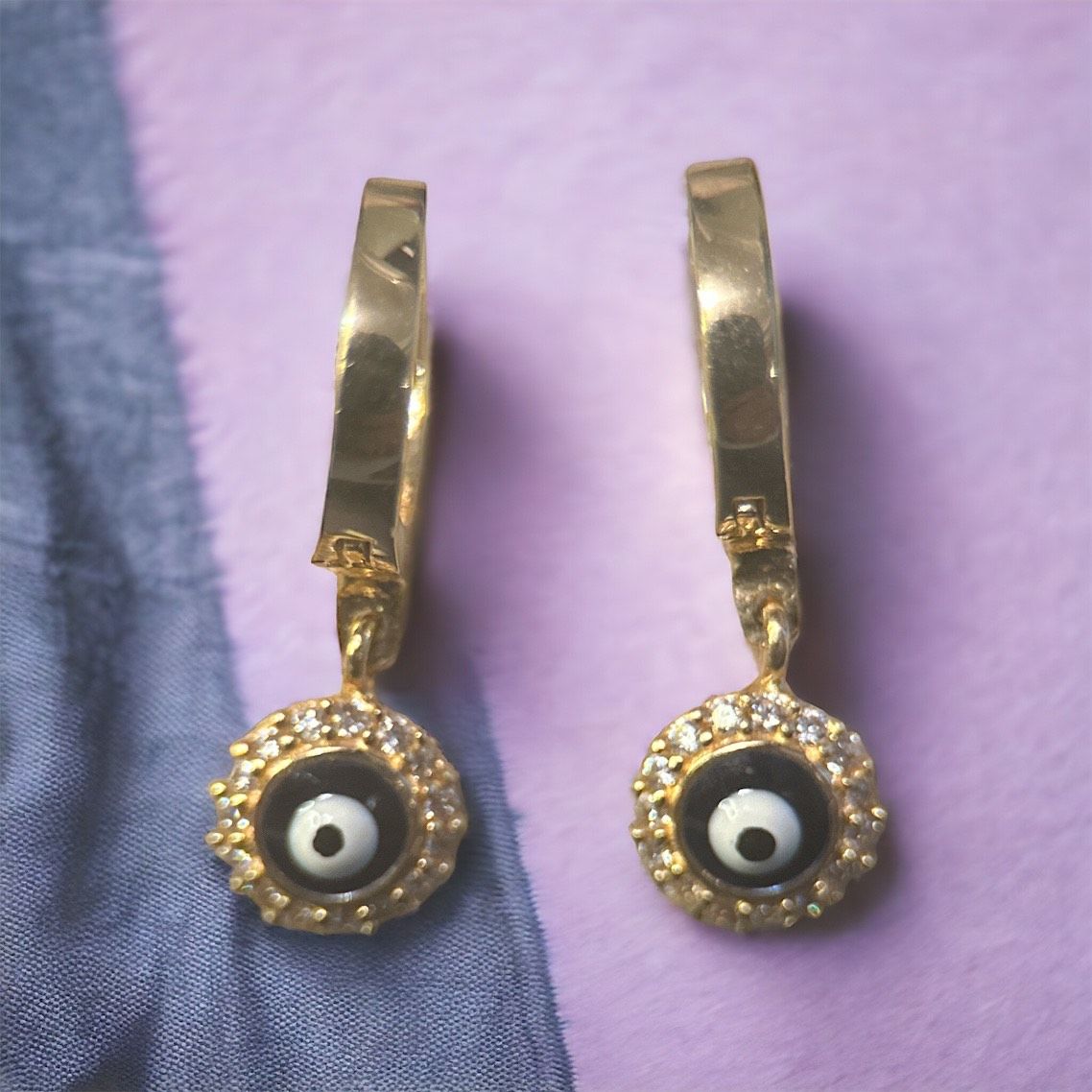 Küçük Boy Göz Boncuklu Küpe