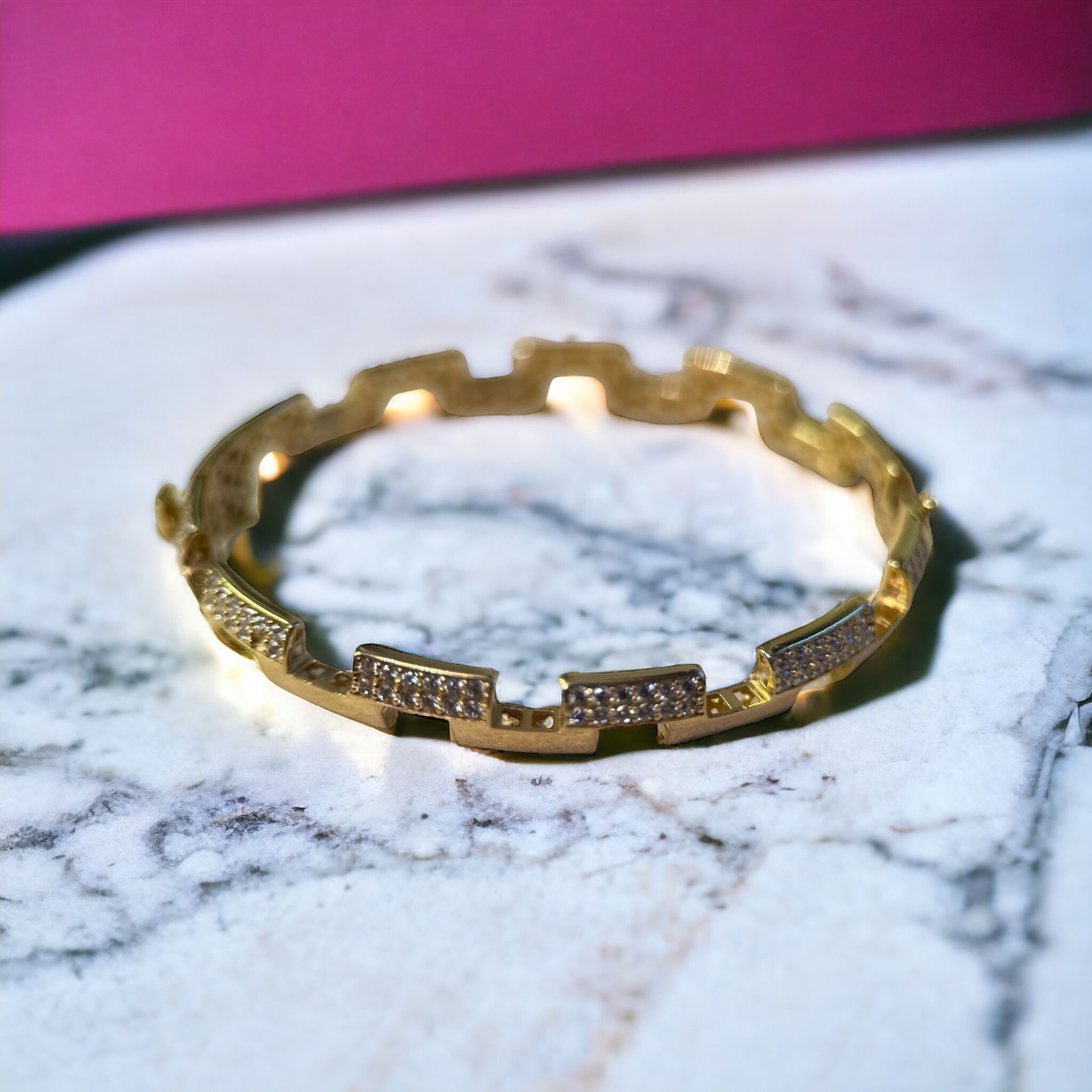 Taşlı Tasarım Kelepçe