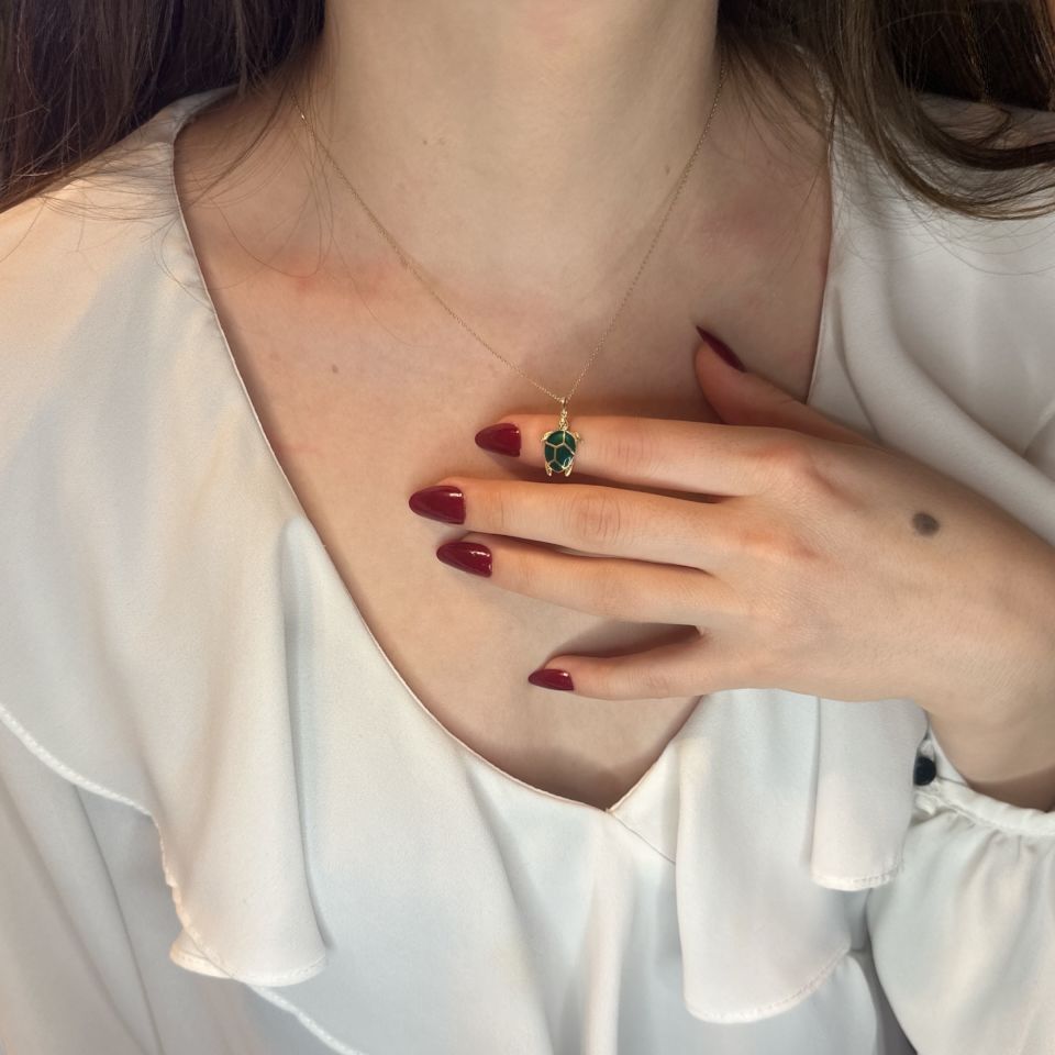 Kaplumbağa Tasarım Kolye