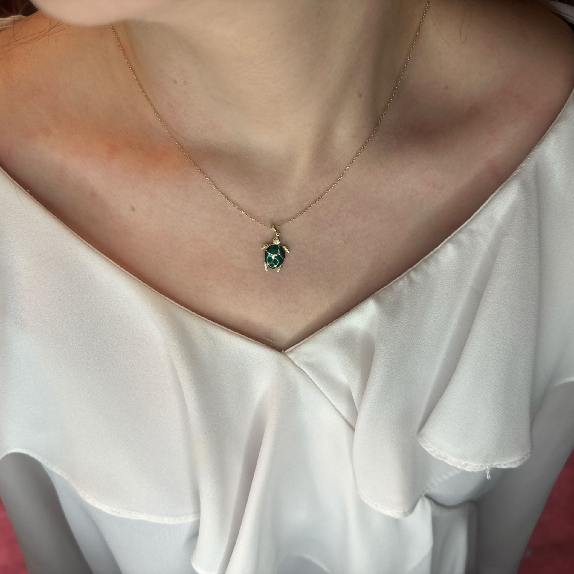 Kaplumbağa Tasarım Kolye