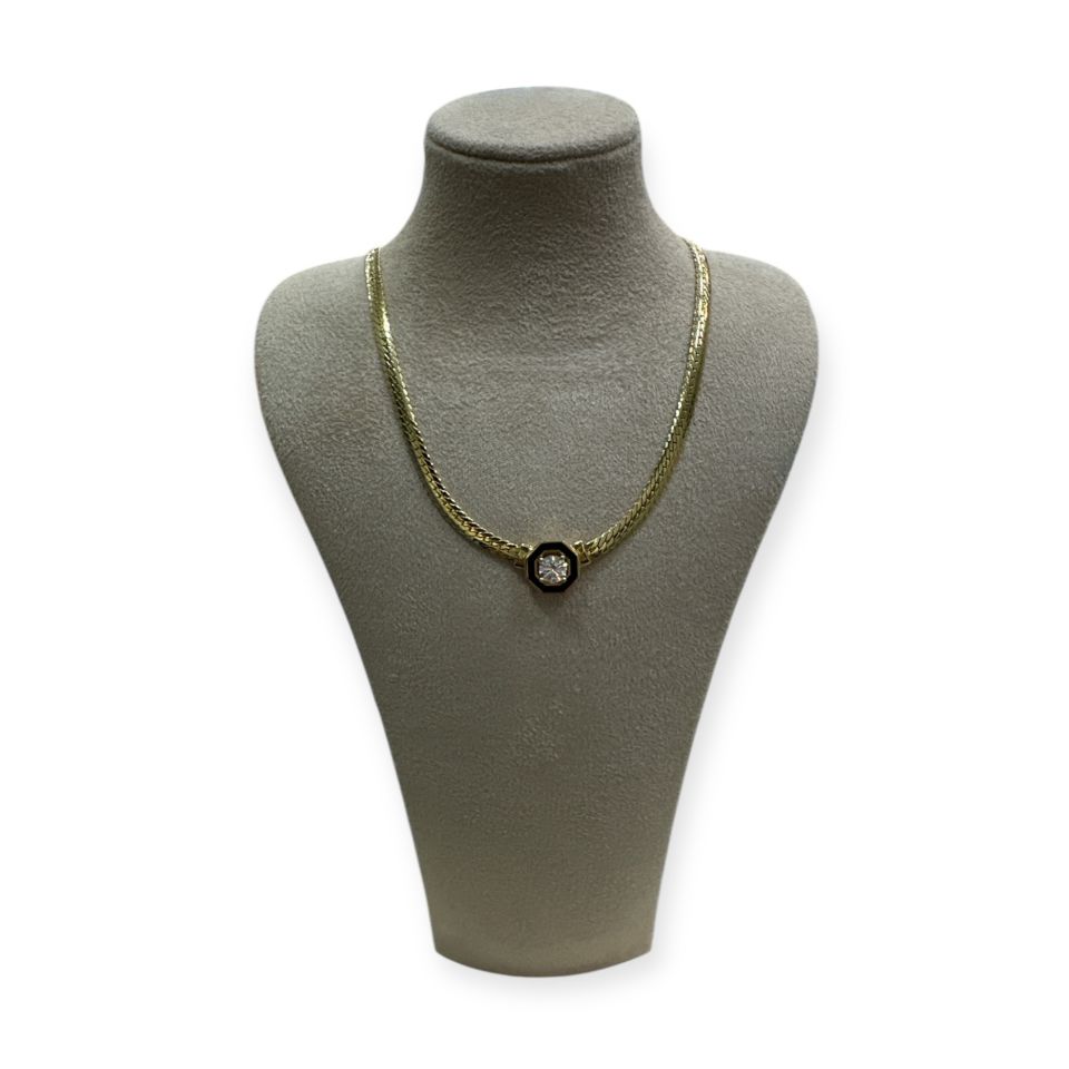 Tektaşlı İtalyan Kolye