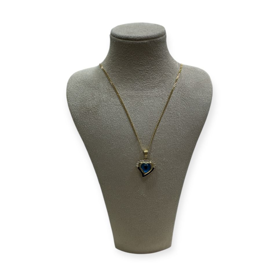 Kalpli Göz Boncuklu Kolye