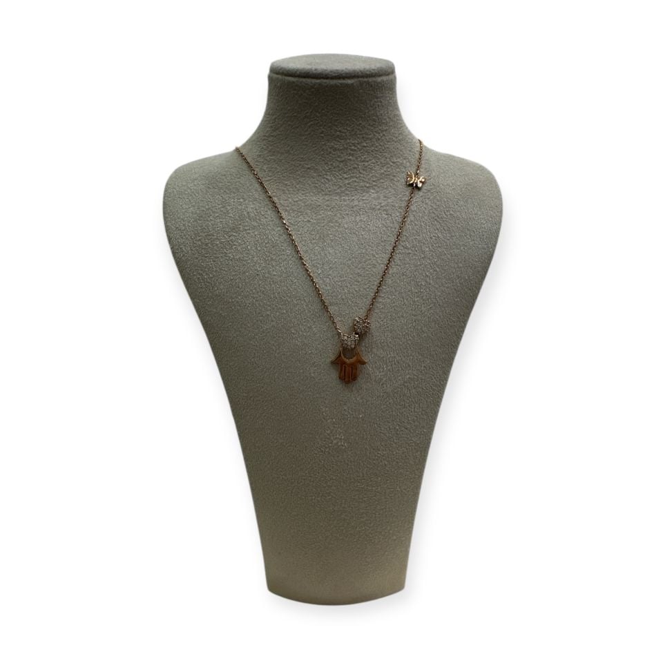 Kalp ve Kelebekli Fatıma'nın Eli Kolye